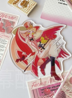 【幕醒森林】地狱客栈周边阿拉斯托AD路西法vox 吧唧徽章挂件立牌