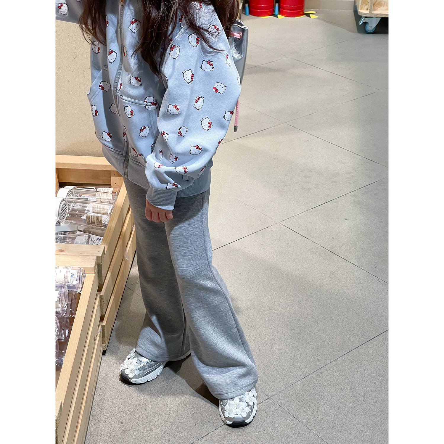 高腰微喇裤NONOCHILD