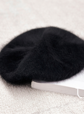 TU女装 1oo牦牛绒拉绒针织贝雷帽显脸小优雅复古帽子