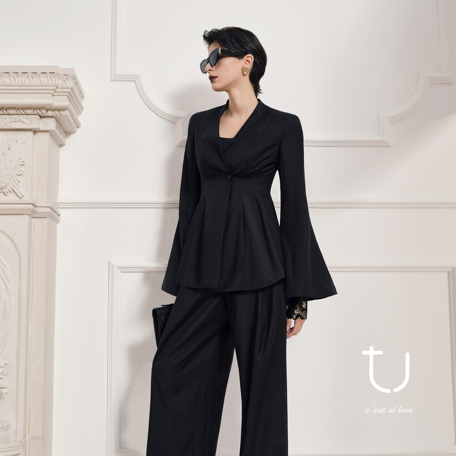 TU女装 吉维尼臻 羊毛正肩沙漏腰蕾丝西装26年春新款蕾丝西服外套,女装/女士精品,西装,淘宝优惠券,粉丝福利购,淘宝优惠卷