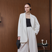 soft TU女装 power软实力风外套 2026春季 新款 通勤阔版 高智感西装