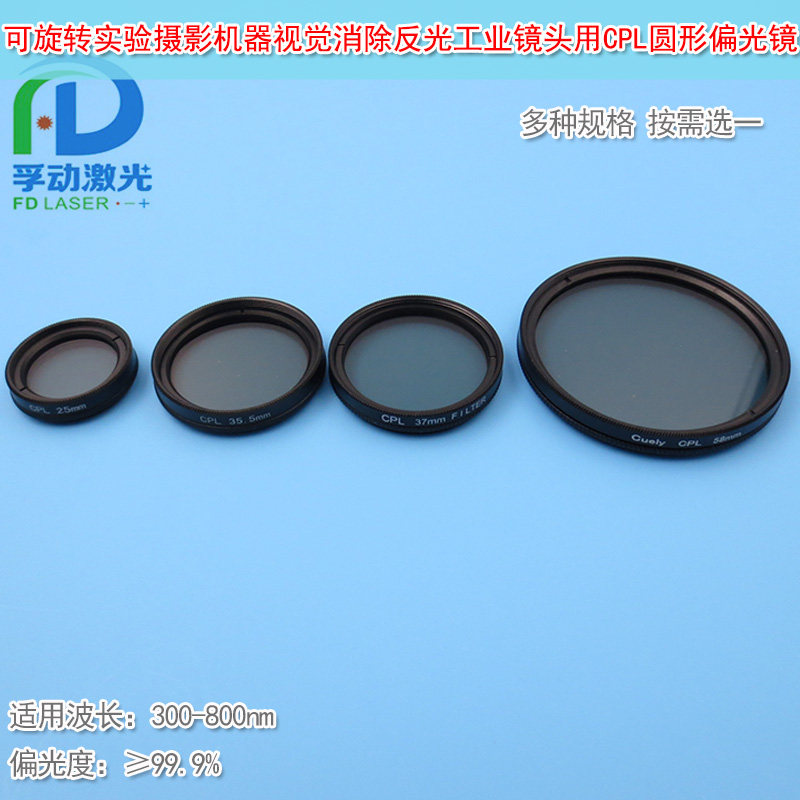工业镜头用分光镜CPL圆形偏光镜