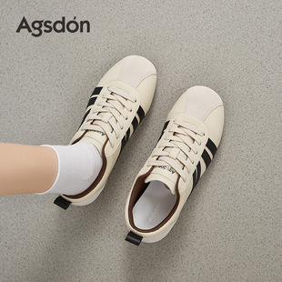 奥古狮登品牌官方正品平底德训鞋女2026新款夏季软底阿甘鞋学生运