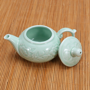 家用简约泡茶壶茶杯功夫茶道小号三才盖碗 青瓷杯盖碗茶具陶瓷套装