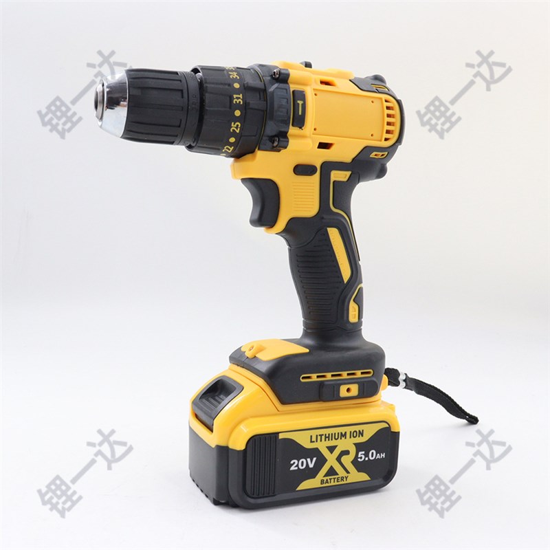 得伟款锂电多功能充电手枪钻777 21V无刷冲击钻多功能电动螺丝刀