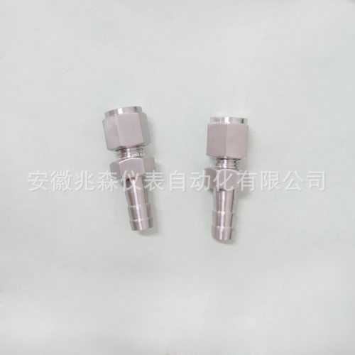 不锈钢1/4卡套宝塔形接头φ5-φ6-φ8-φ10-φ12-φ16仪表接头
