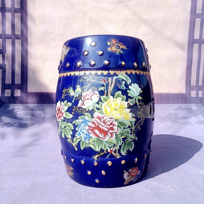 陶瓷鼓凳中式古典新中式古筝坐凳庭院瓷凳子换鞋凳瓷墩绣墩梳妆凳