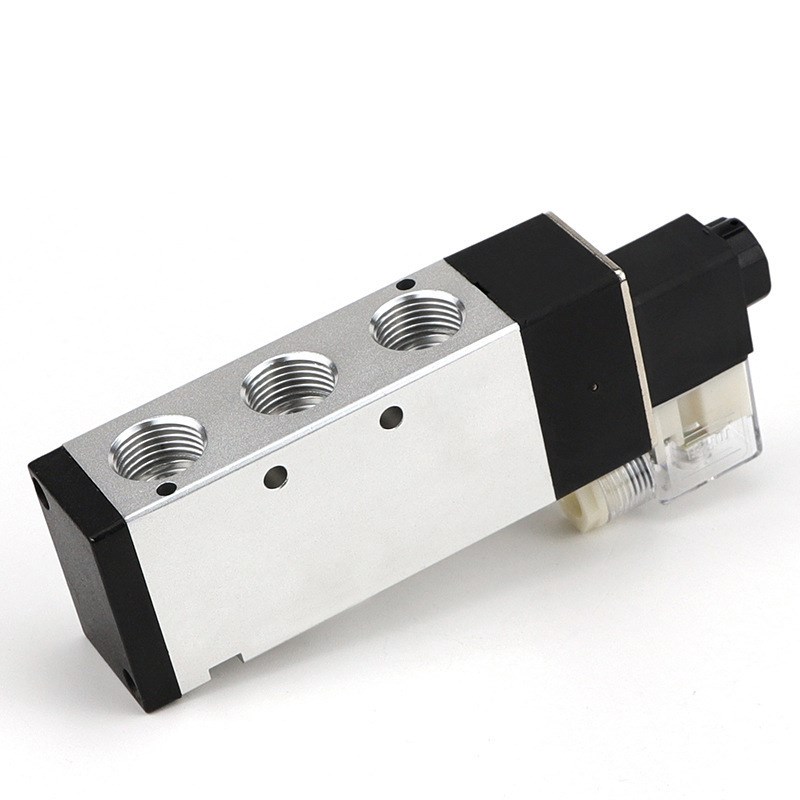 4V410-15电磁阀DC24V A220 2位5通电磁电控换向阀