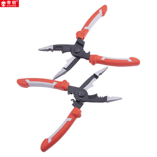 帝创品牌九合一剥线钳电工拔线剪线钳压线钳剪线钳子电线网线工具