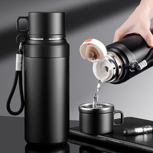 特百惠雅竹保温杯大容量男款 水杯子户外便 1000ml泡茶杯2026年新款