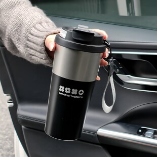 特百惠雅竹高级感保温杯男士 车载水杯316不锈钢吸管杯子 2026新款