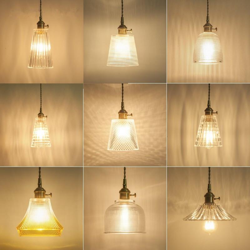 ins 北欧日系床头小吊灯卧室阳台过道咖啡厅餐厅吧台黄铜玻璃吊灯