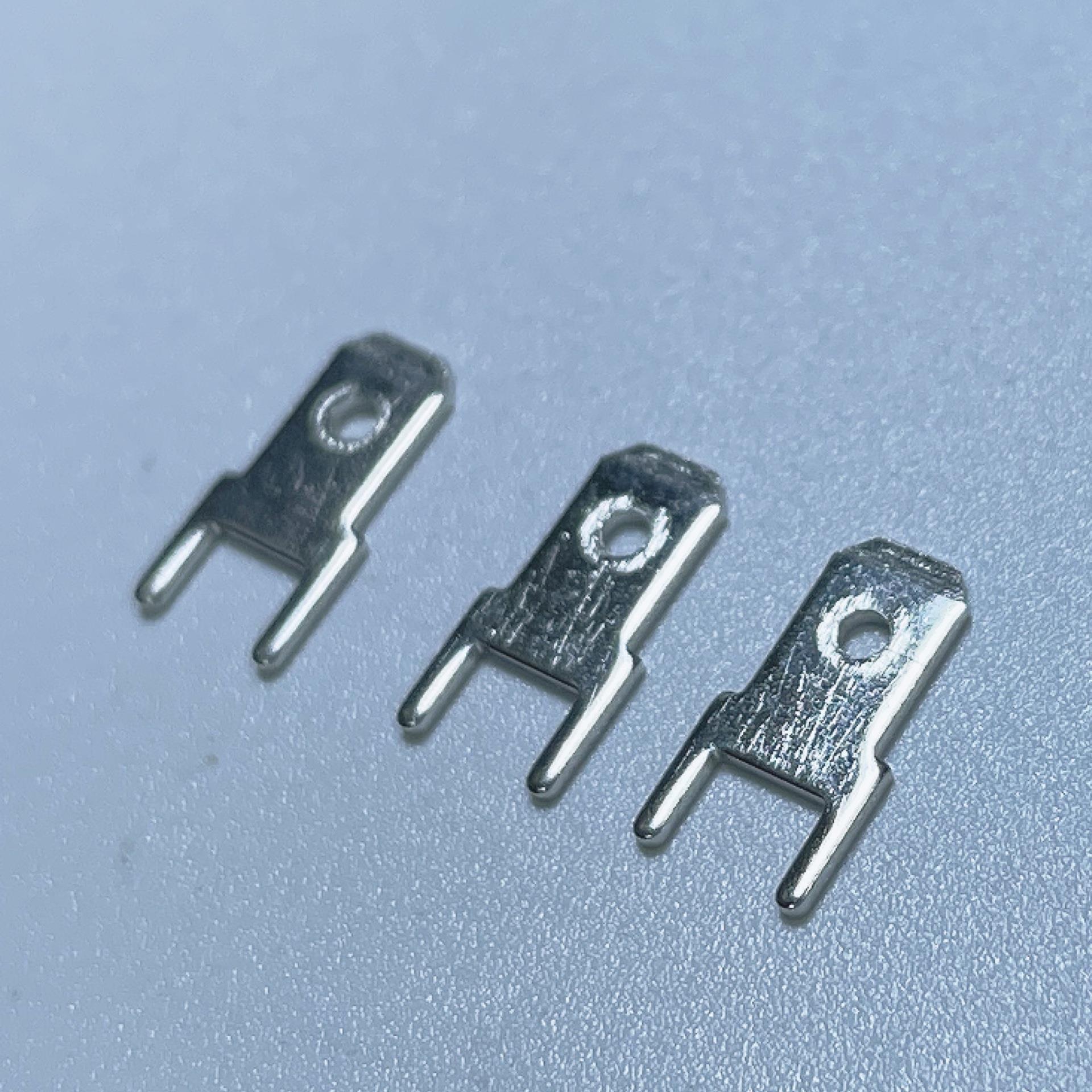 4.8线路板插片PCB焊片187插片4.8短脚/双脚插片187矮脚0.8厚5K/包