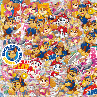 汪汪队立大功贴纸阿奇天天儿童卡通贴画3到6岁男女孩宝宝益智玩具