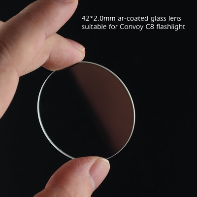 42*2.0mm镀膜镜片，高透光率，适用于C8 C8+ M21A