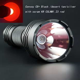 Convoy C8+ KR CSLNM1.23 SST-20-DR红光 2.5A 带温控手电筒远射