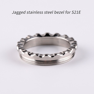 适用于 Convoy S21E 手电筒的锯齿状不锈钢头