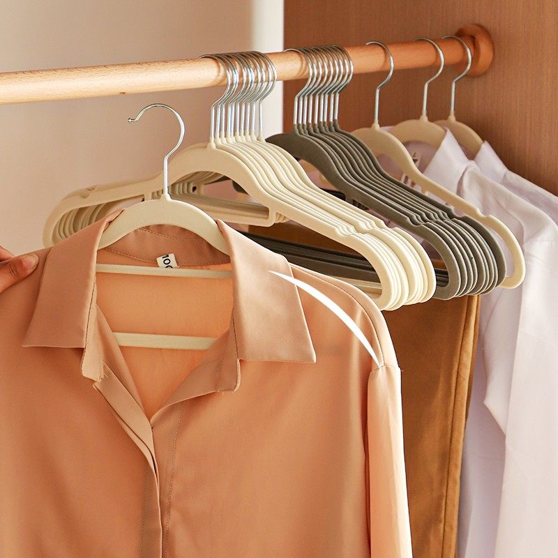 植绒衣架家用防滑防鼓包