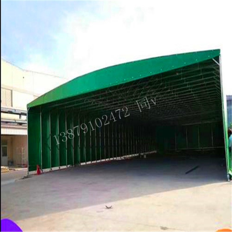 伸缩雨棚停车棚推拉棚厂房收缩篷房推拉篷仓储大排档
