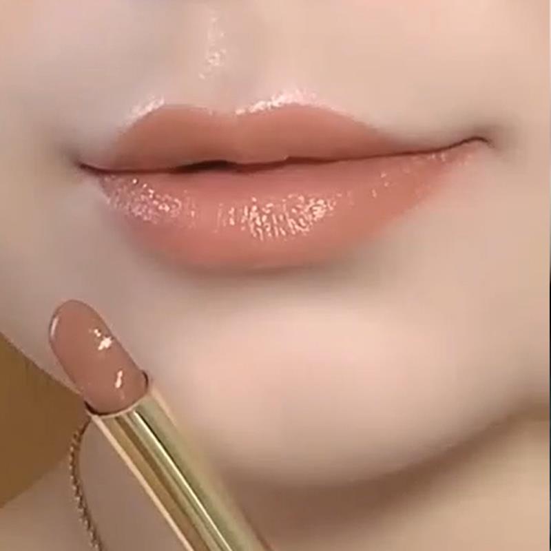 白桃肉桂奶茶色不沾杯不掉色口红哑光防水显白持久保湿大牌细管正