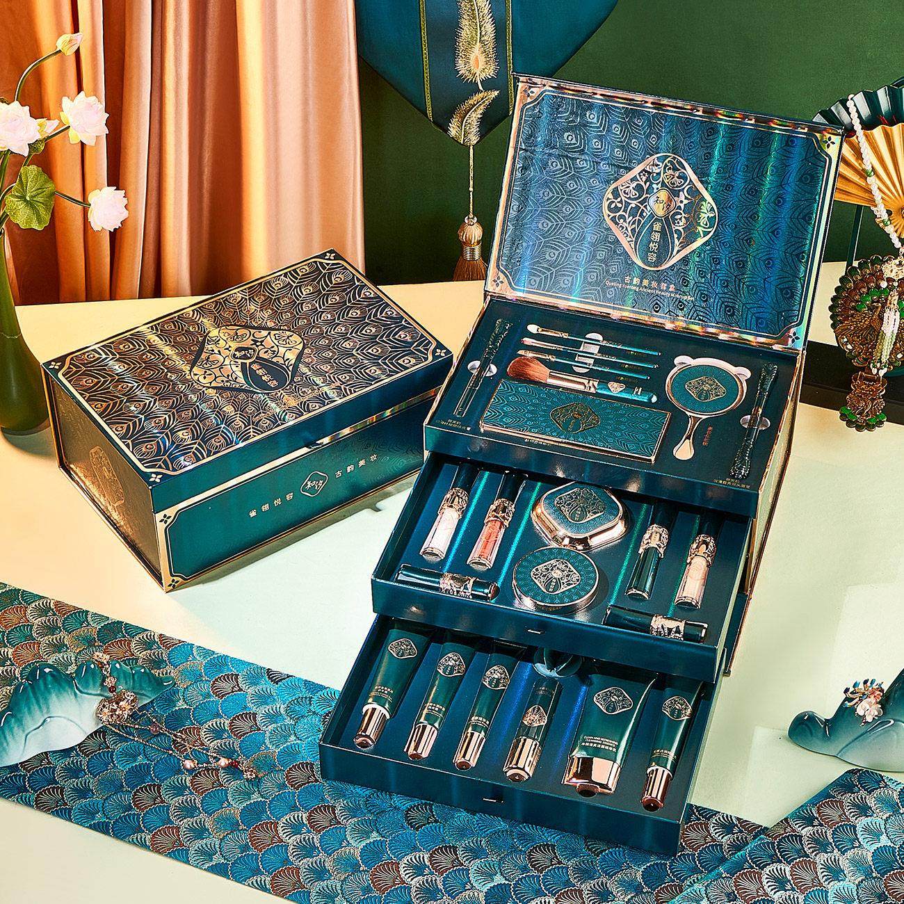 中国风彩妆套装礼盒化妆品正品全套初学者口红礼盒送女生圣诞礼物
