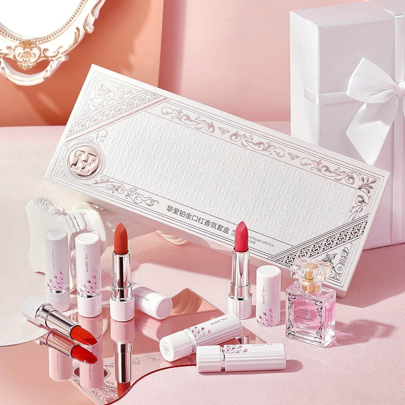 挚爱铂金香水口红礼盒情人节生日礼物送女朋友闺蜜彩妆套盒套装,彩妆/香水/美妆工具,彩妆套装,淘宝优惠券,粉丝福利购,淘宝优惠卷