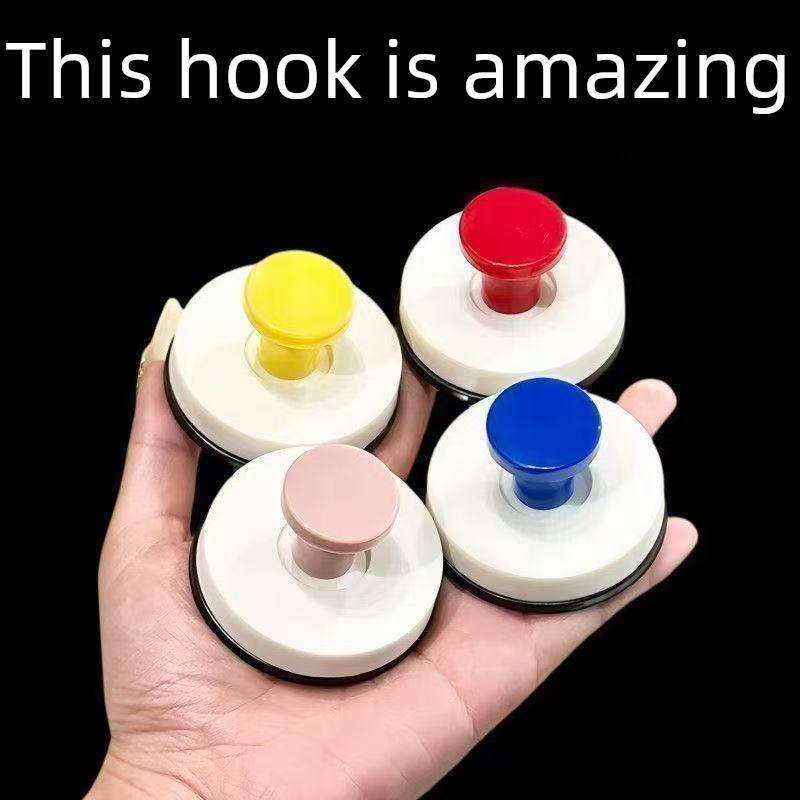 新款多巴胺吸盘挂钩反覆拆装不伤墙面吸盘玄关挂钩强力承重免粘钩