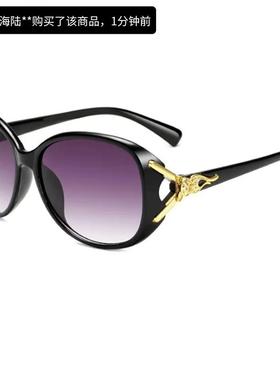 俄罗斯进口工艺太阳镜2025女款大白鲨狐狸头渐变眼镜开车驾驶墨镜