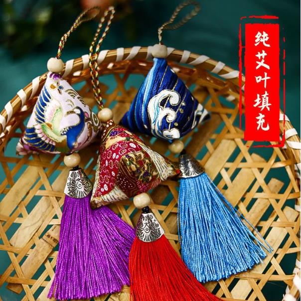 【拍一发五】端午香包随身艾草粽子香囊挂件风手工缝制随身包m