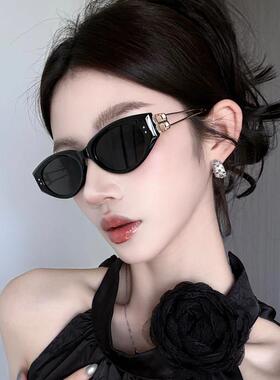 2025年新款太阳眼镜太阳眼镜女猫眼偏光覆古小脸抗UV男窄框高级感