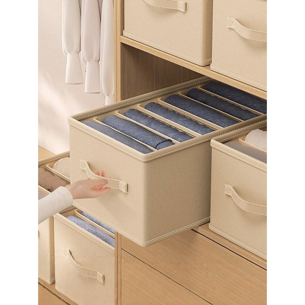 日本进口衣柜裤子收纳神器分层衣服收纳箱家用收纳盒整理盒抽屉式