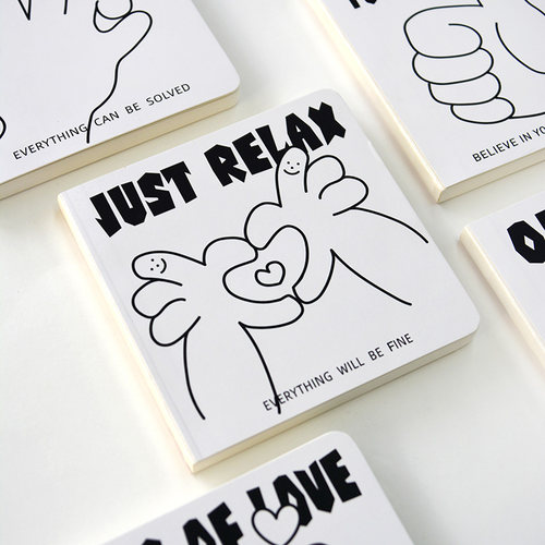 新款方方本手账本简约180°平推