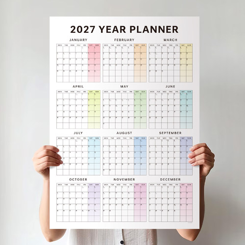 hellopaper新款2027全年规划日历