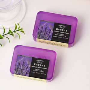 可DIY水晶葡萄串薰衣草精油手工皂洗脸洗手香皂洗澡紫色花香肥皂