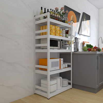 碳钢材质简约白色围栏厨房置物架