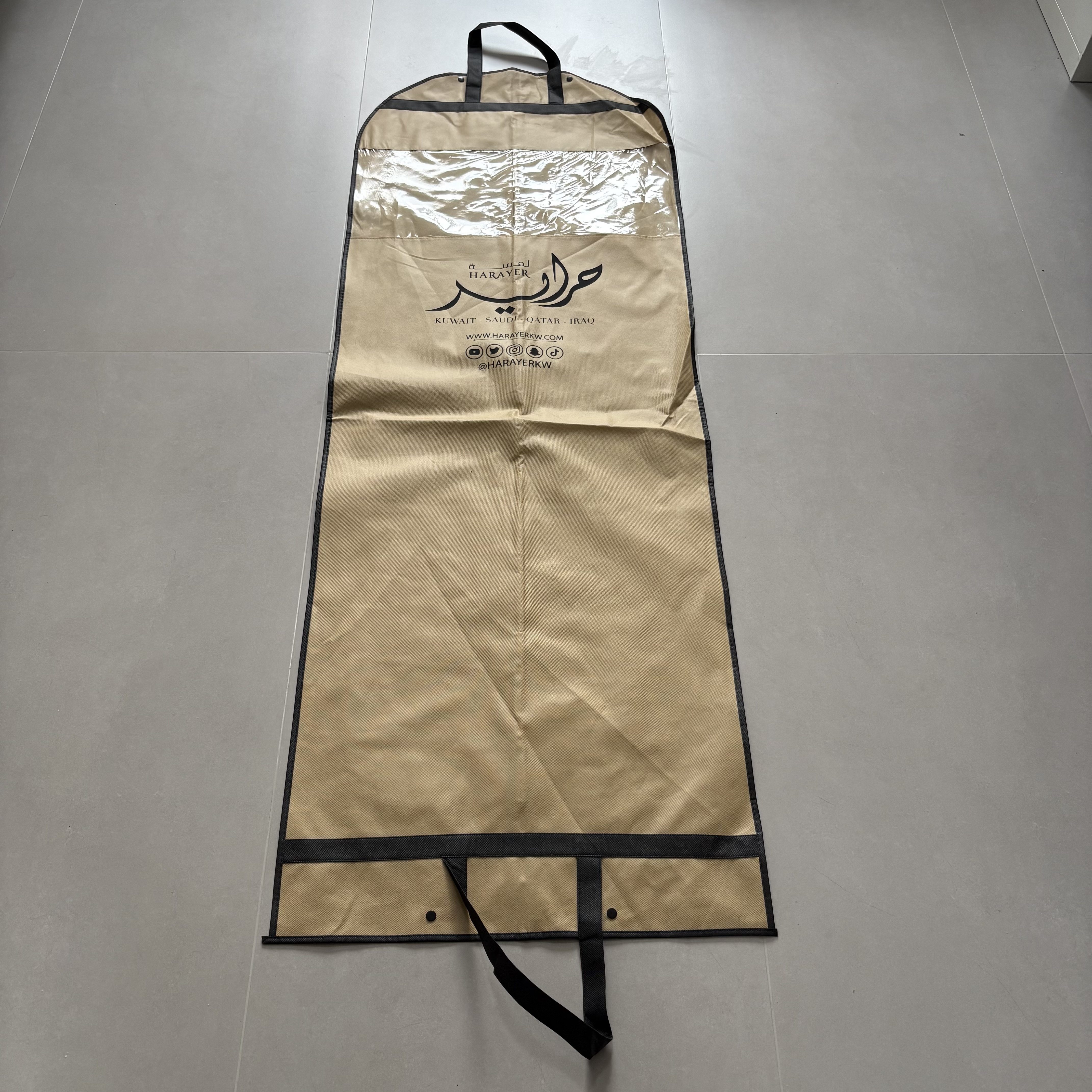无纺布西装袋衣服包装袋防尘罩羽绒服防尘服拉链袋西服袋服装袋子