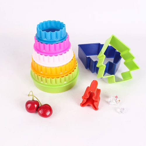 Пластиковый детский компактный круглый фондан, глина, форма, комплект