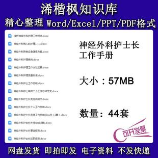 神经外科护士长工作手册神经外科跌倒应急演练方案护理质量标准