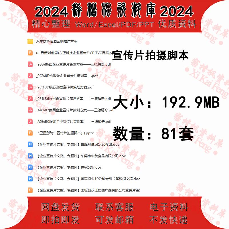 宣传片拍摄脚本营销推广方案企业宣传片文案专题片拍摄脚本文案