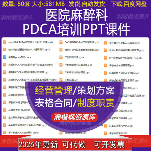 麻醉科PDCA培训非麻醉患者镇静镇痛原则手麻手术室访视PPT课件