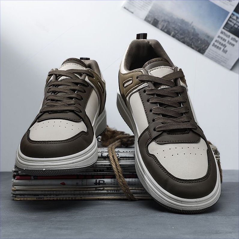 回力男鞋2025秋季清仓透气板鞋休闲百搭皮面运动厚底耐脏潮鞋男款