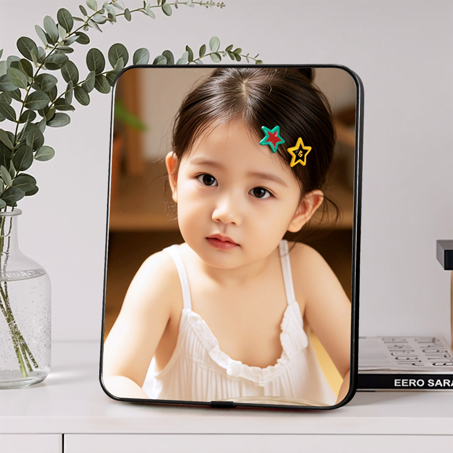 相框照片宝宝周岁定制儿童摆台婚纱照水晶相片diy礼物轻奢高级感