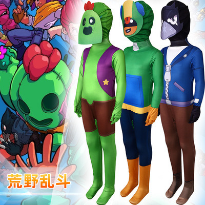 跨境新品荒野乱斗cos服Brawl Stars角色扮演服万圣节舞台演出服装