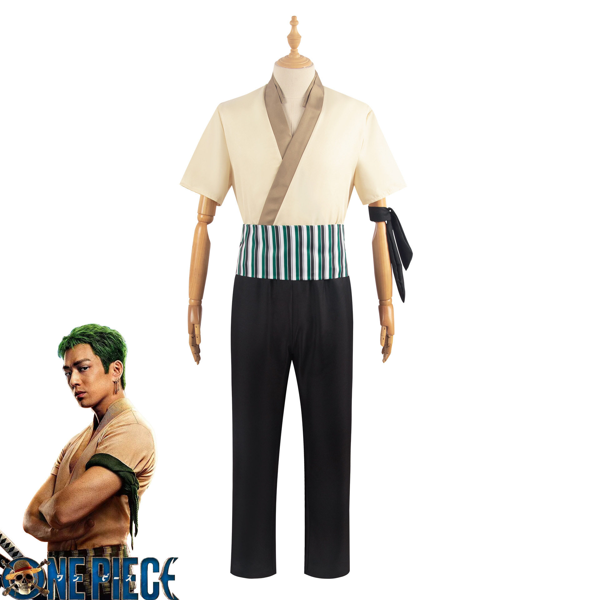 真人版电影海贼王cos服万圣节表演服真人版索隆cosplay服装