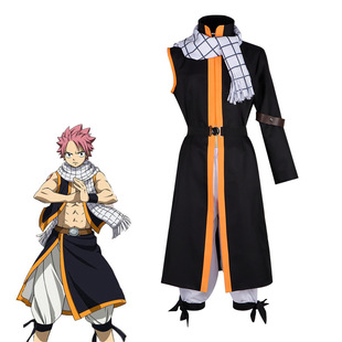 妖精的尾巴cos服火龙纳兹cosplay动漫角色舞台表演服装二次元C服