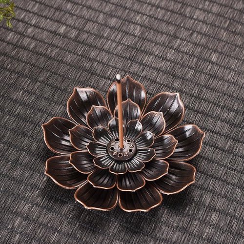 金属多孔莲花香插香座线香炉供佛
