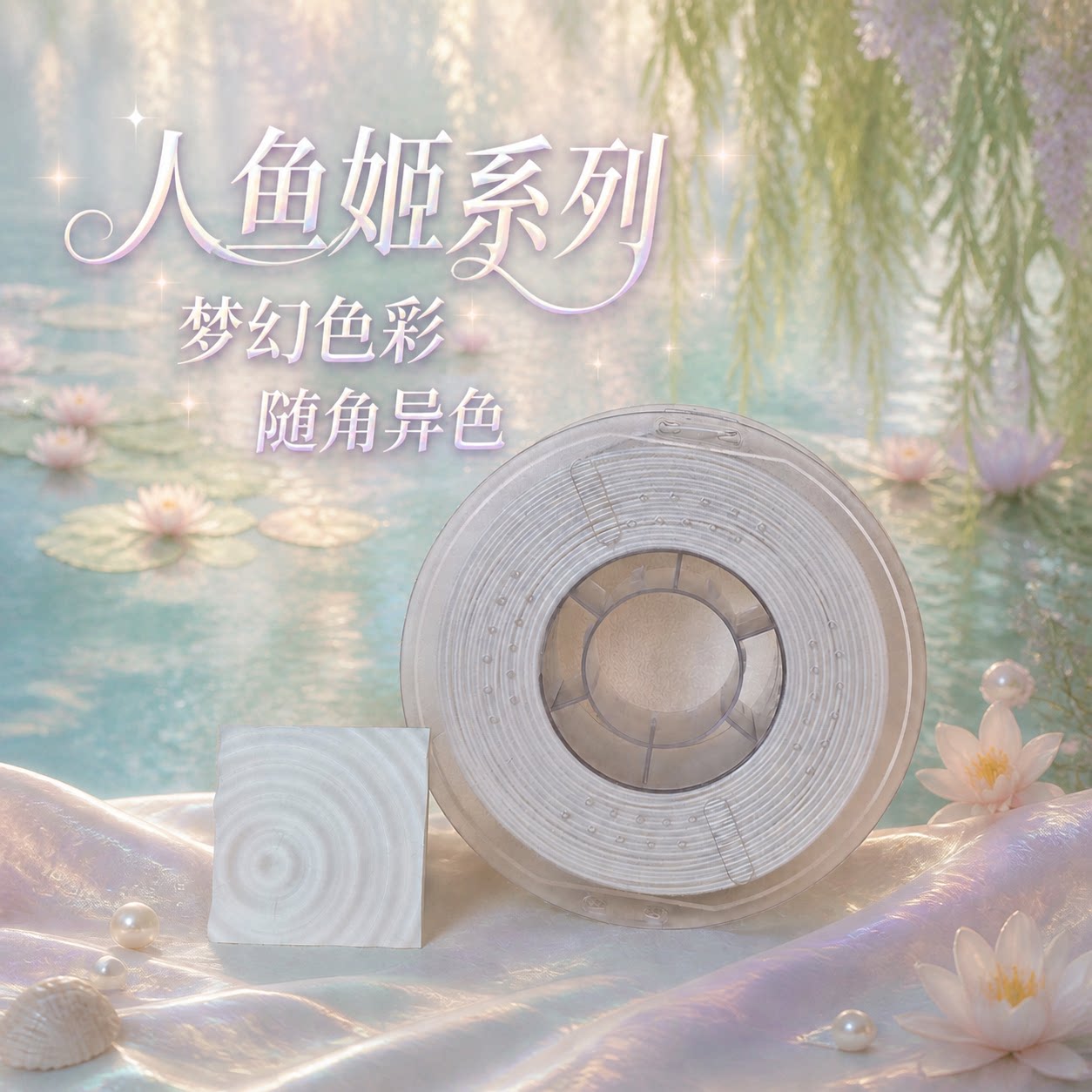 维籁人鱼姬浮光PLA耗材色3D打印图片