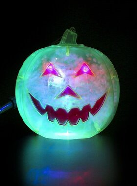 极速HAalloween pumpkin lamp horror shiIny snow hand lamp kin
