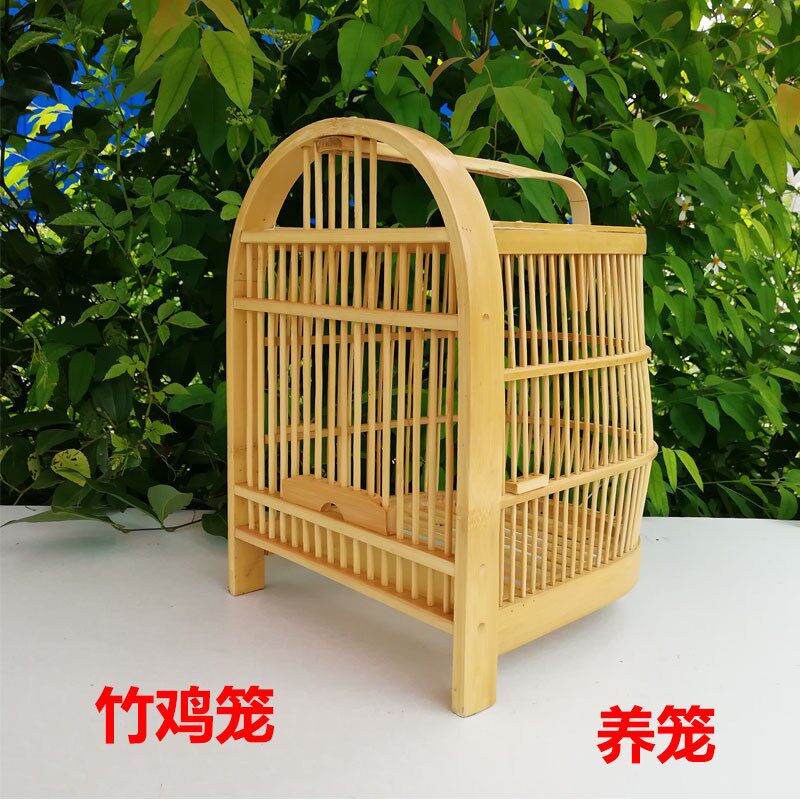 竹鸡笼竹制鸟笼子鸟笼全套配件竹鸡鸟笼加密竹鸡笼子小笼子养笼子