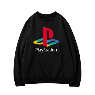 playstation索尼PS游戏机ps4经典logo衣服圆领卫衣男女休闲上衣